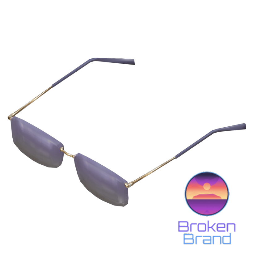 Ombré Lilac BB Glasses - Decentraland Marketplace