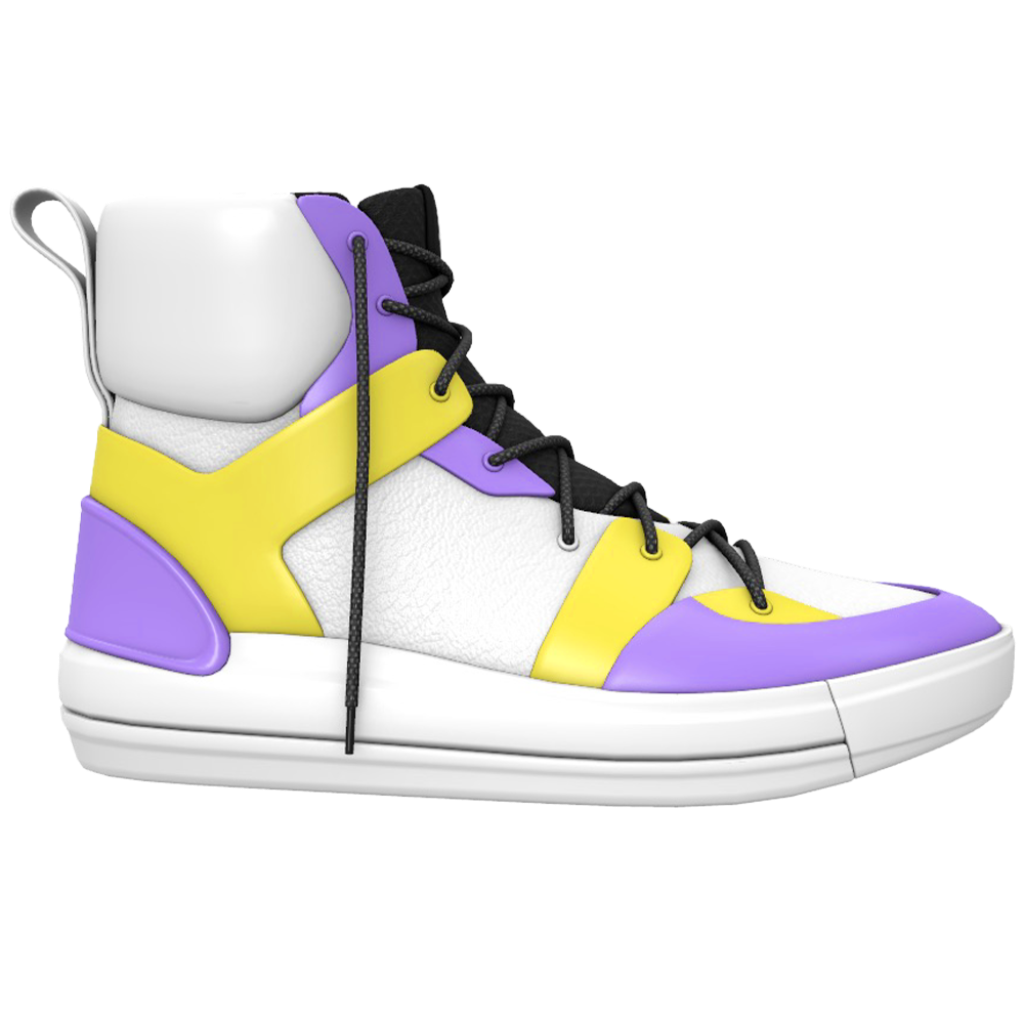 Seamm Panelled High top Trainers Decentraland Marketplace