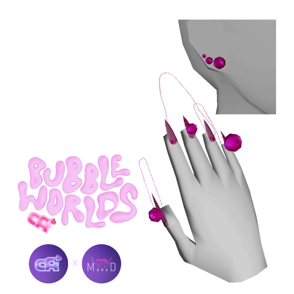 bubble-babes-space-nail-emote-decentraland-marketplace