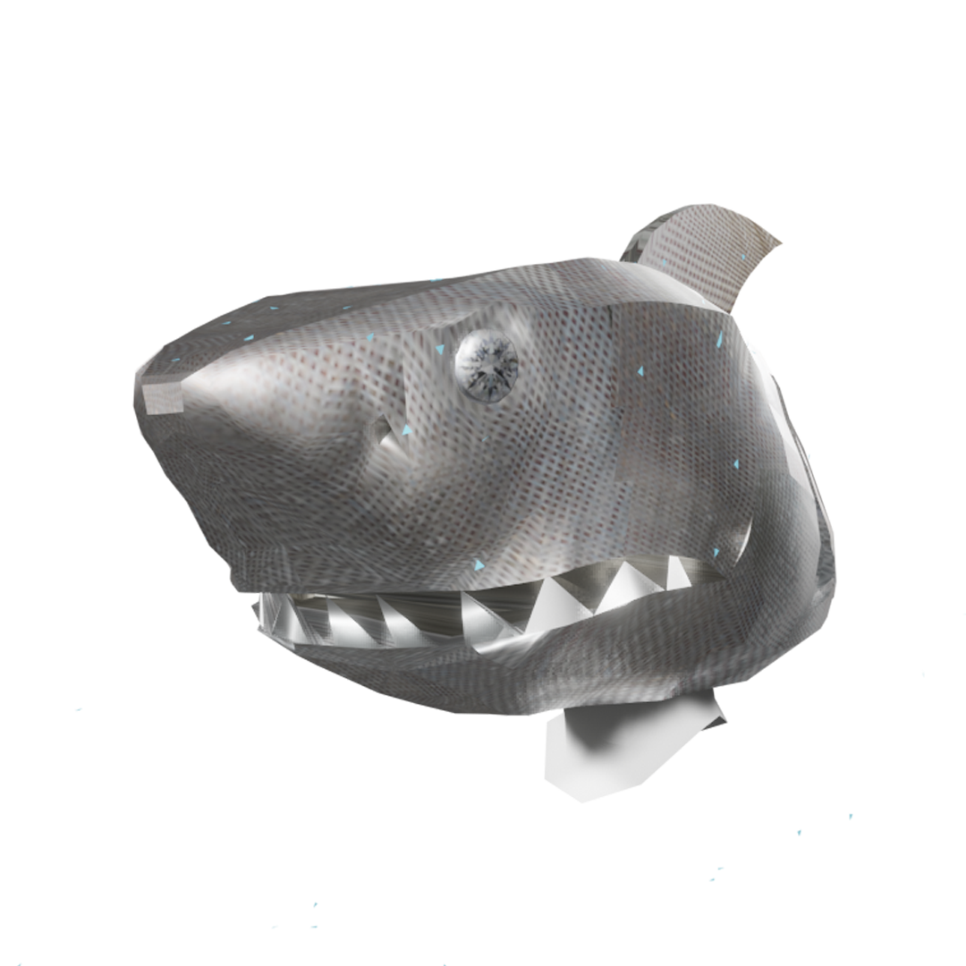 Roustan Sparkle Shark Head - Decentraland Marketplace