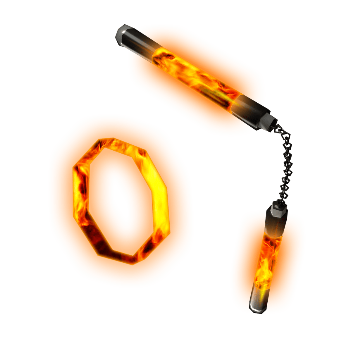 Flaming Nunchucks Decentraland Marketplace