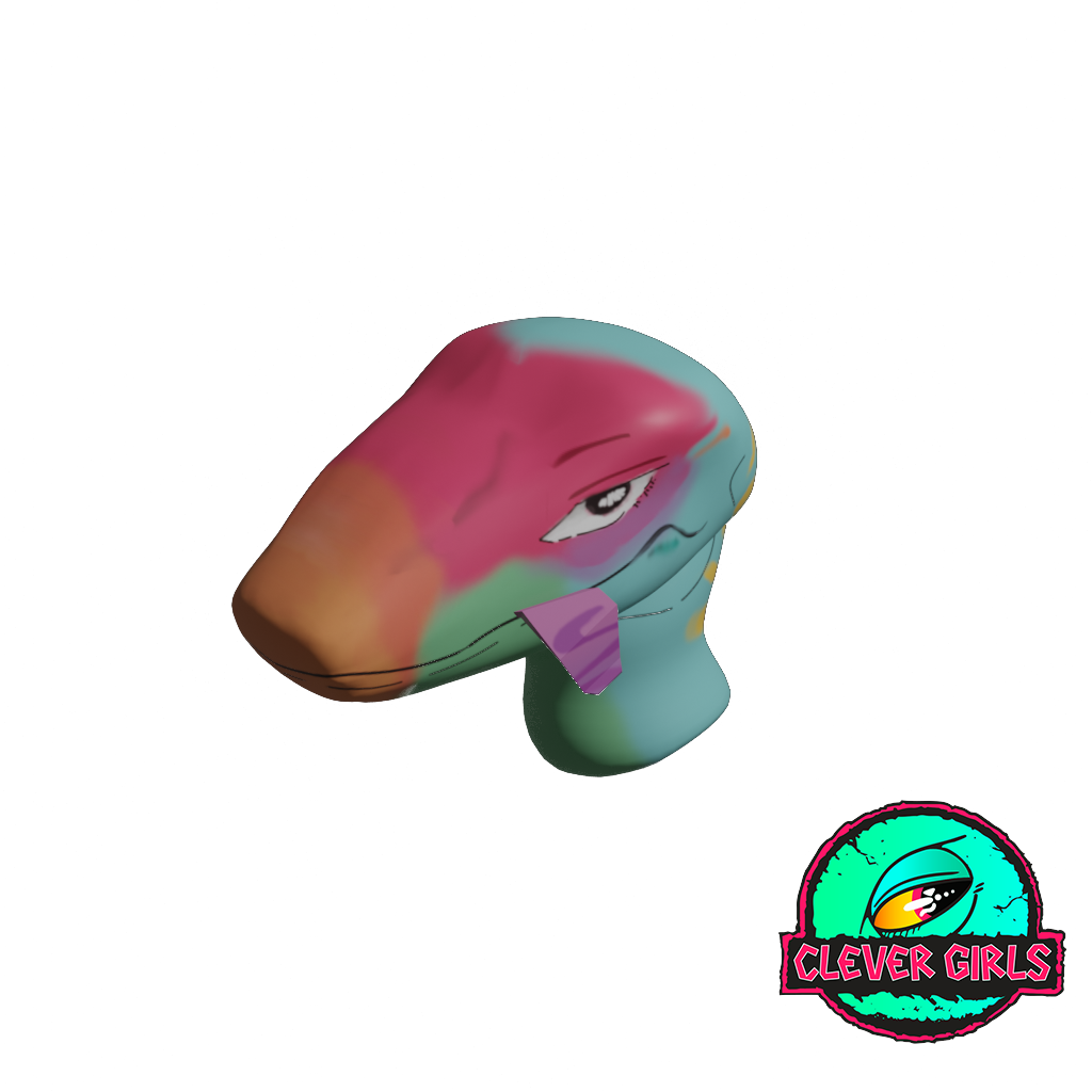 Anime Raptor Head - Decentraland Marketplace