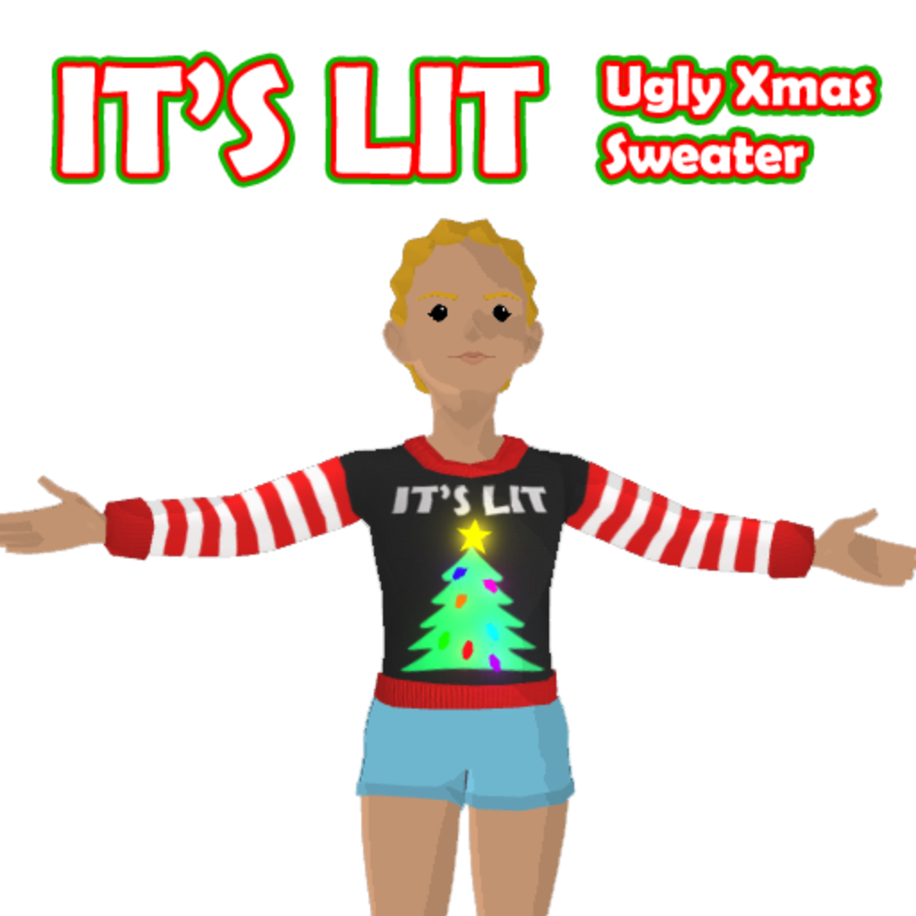 It s Lit Xmas Sweater Decentraland Marketplace