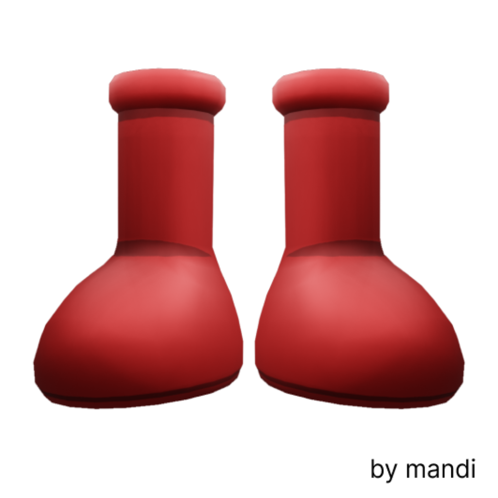 Big Red Mandi Boots Decentraland Marketplace