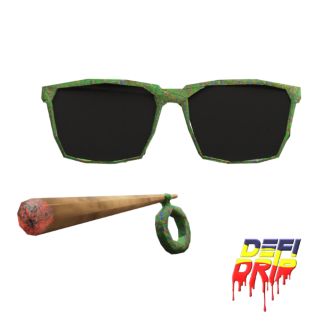 Weed Glasses & Joint Decentraland Marketplace