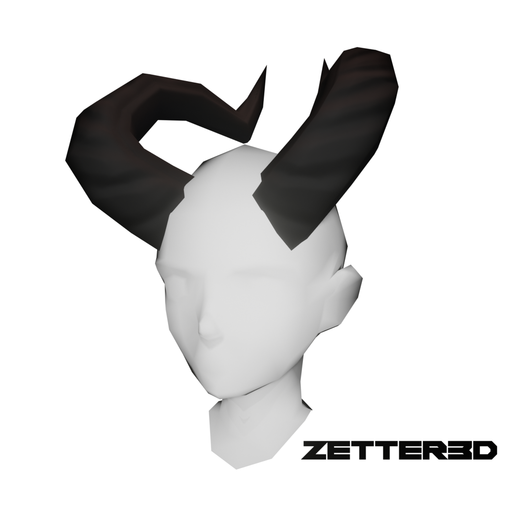 Anime Hair With Devil Horns - Roblox