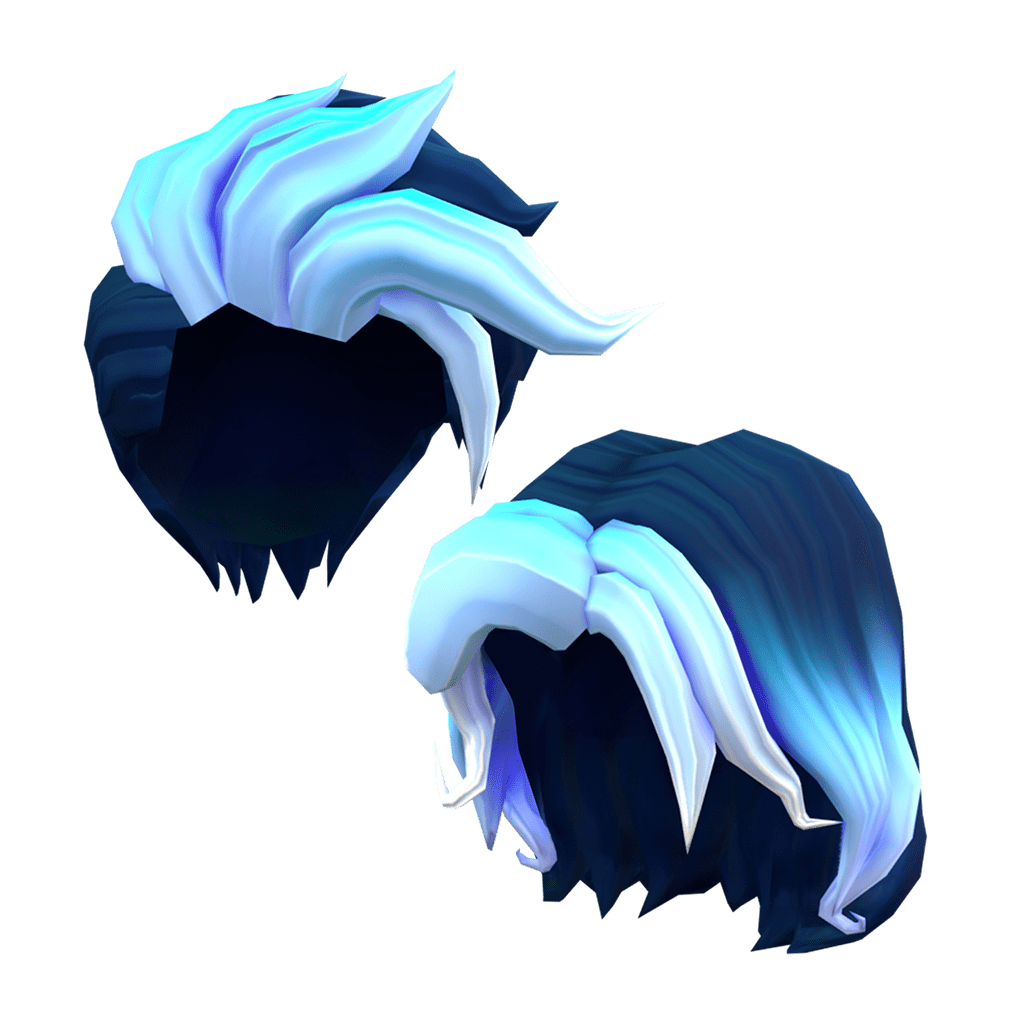 Y2K Flowy Dreamy Silver Hair - Roblox